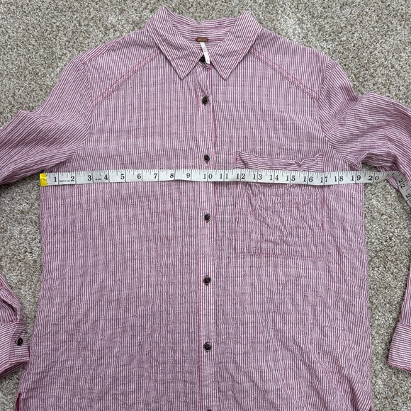 Free People No Limits Stripe Stretch
Cotton Shirt - Picture 10 of 16